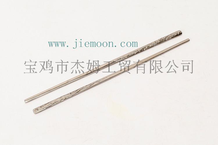 钛筷子 出口韩国纯钛金属筷 韩版钛合金扁筷 钛餐具筷